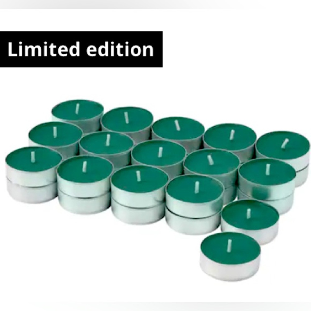 🍒🍒 (Retired) VINTERFINT Scented tealight, Winter fir/green, 3.5 hr